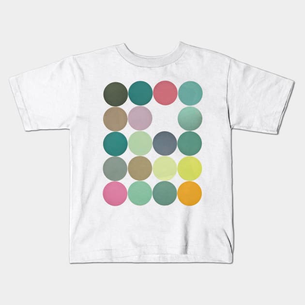 Circles I Kids T-Shirt by Cassia